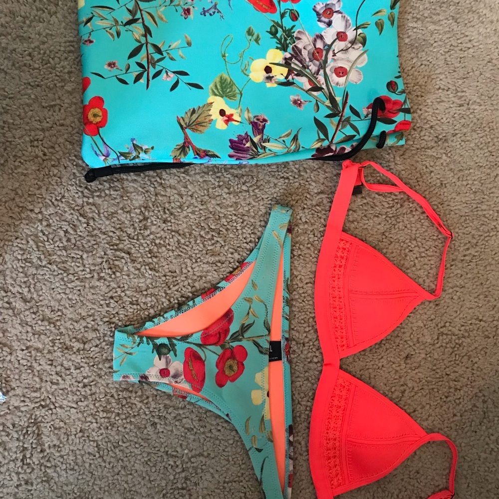 triangl bikini with bag